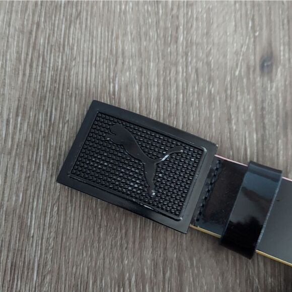 Puma Patent Leather Black Belt Medium - Picture 3 of 8